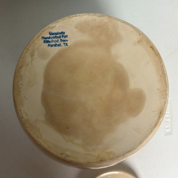 Ellis Prod Pottery Large Vintage Lidded Clay Pottery Jar with Desert Motif - Picture 7 of 9